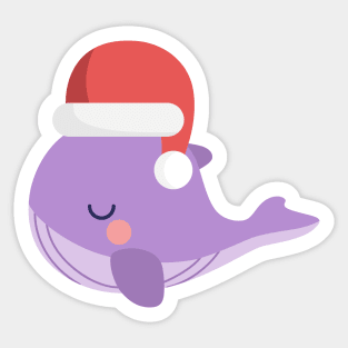 BTS tinytan whale christmas Sticker